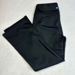 Thermal Fleece legging Black Yoga Works Pants Side Pockets High Waist